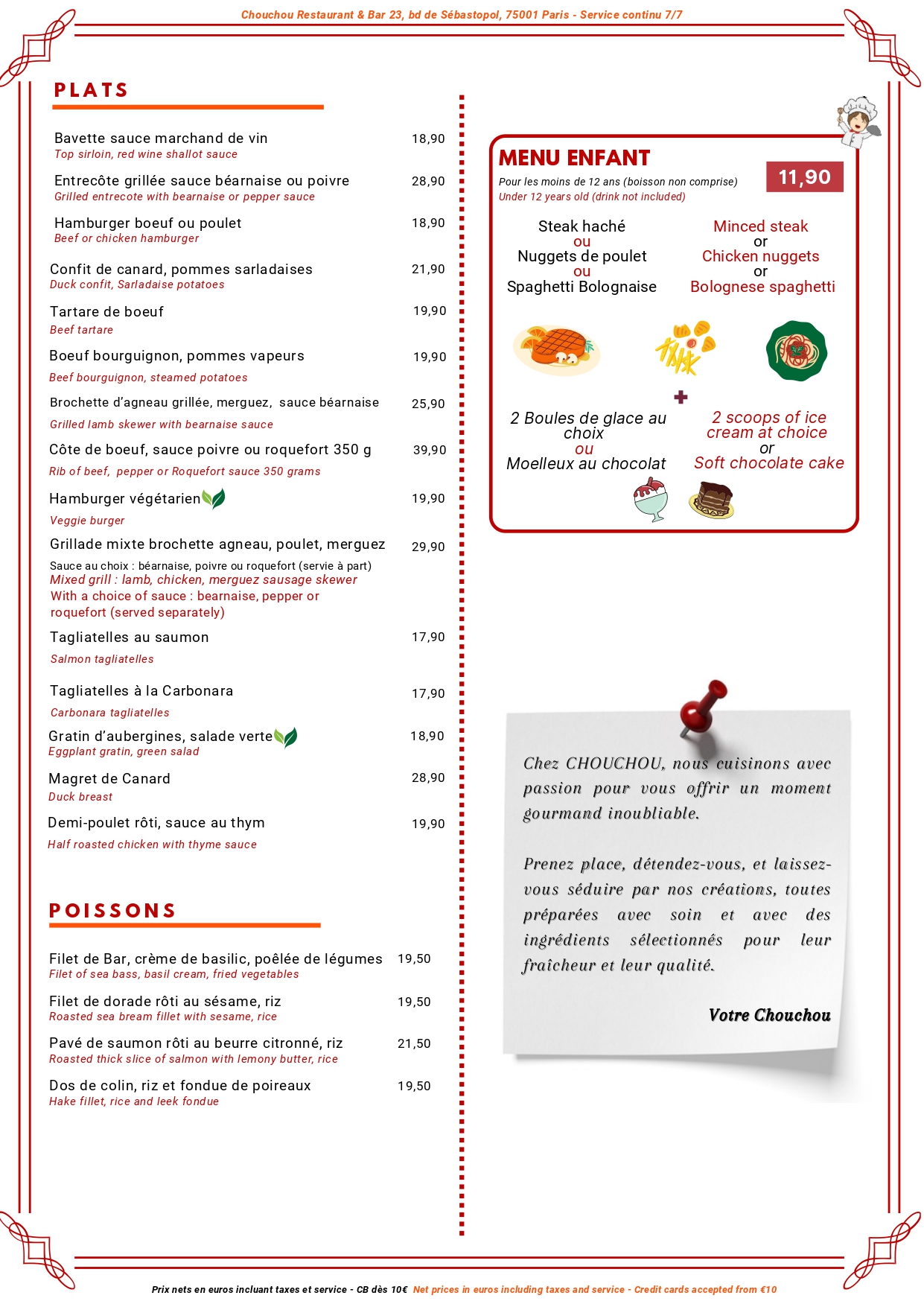 Menu Page 3